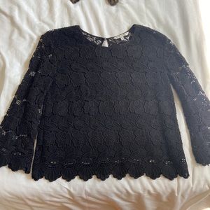 Rebecca Minkoff Lace Rayna Top - Black [XS]